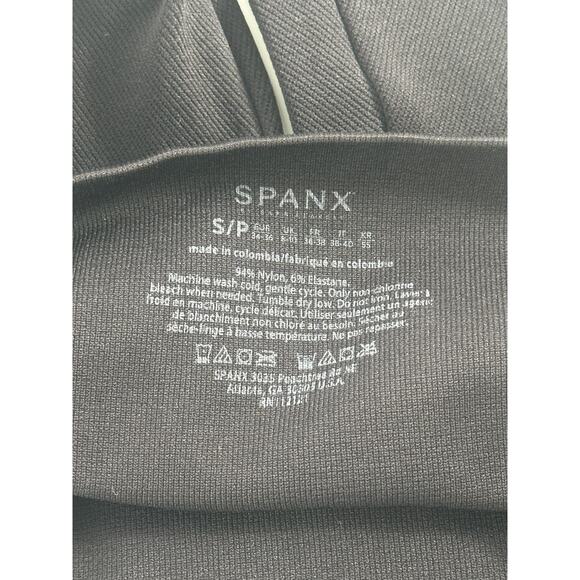 SPANX Women’s Perfect Fit Leggings Small Black High Rise Ankle Zip Embellished - Picture 7 of 9